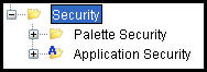 Security folders in Rules Palette